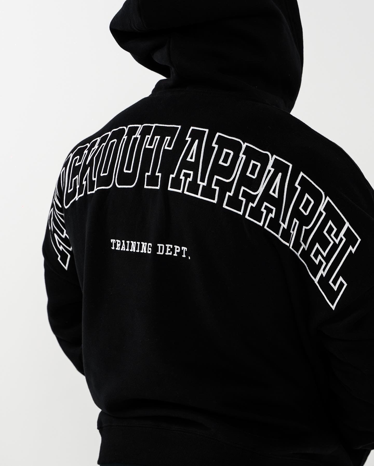 TRAINING DEPT. OVERSIZED HOODIE - BLACK