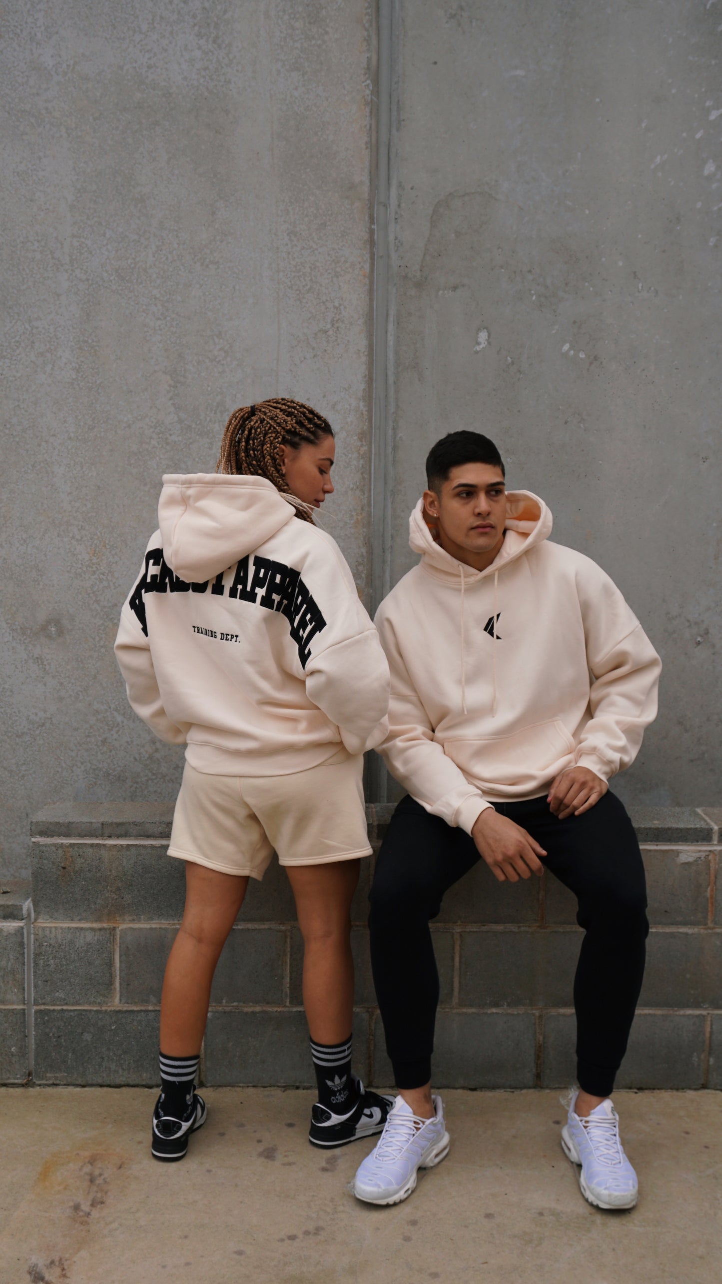 TRAINING DEPT. OVERSIZED HOODIE - CREAM