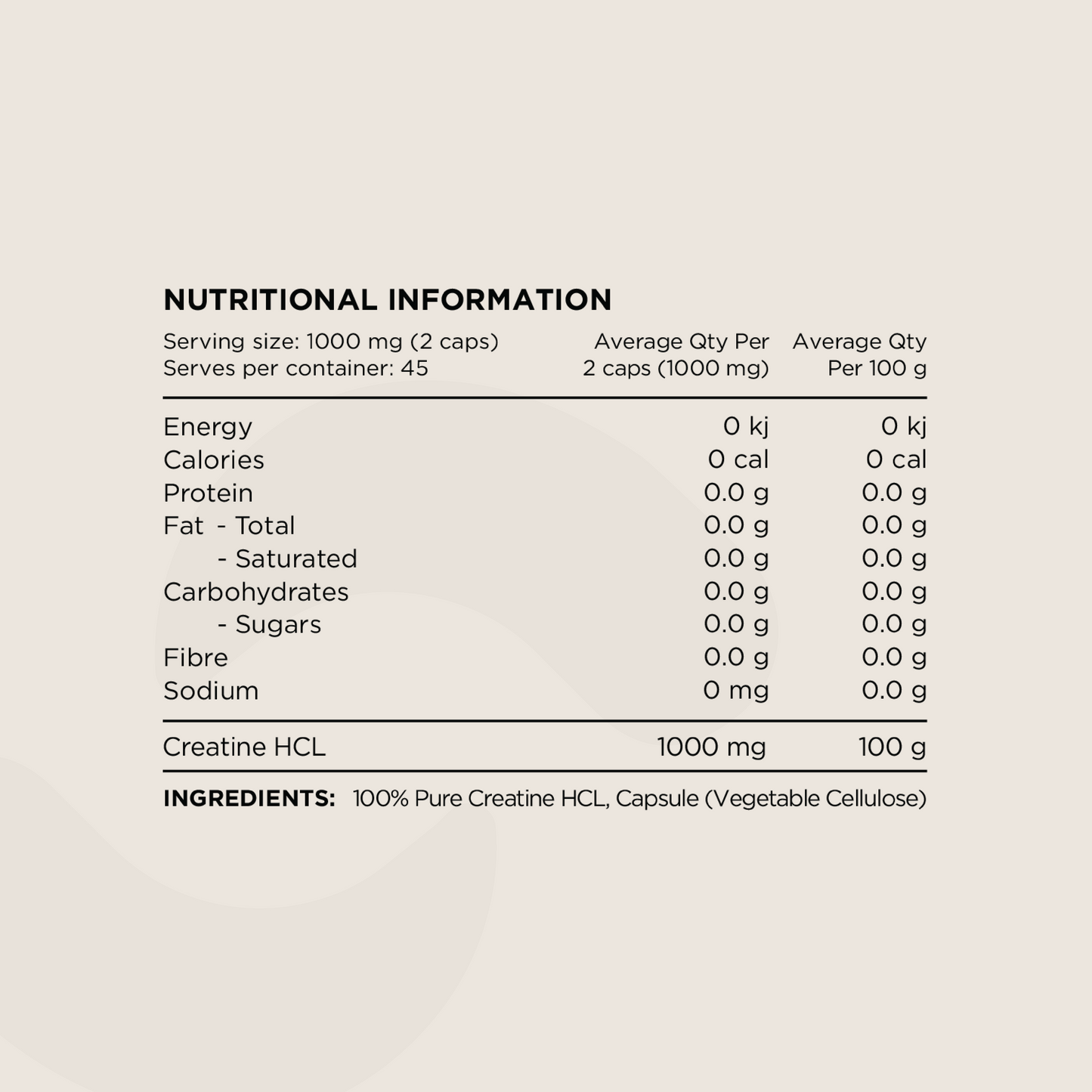 Switch Creatine HCL Capsules