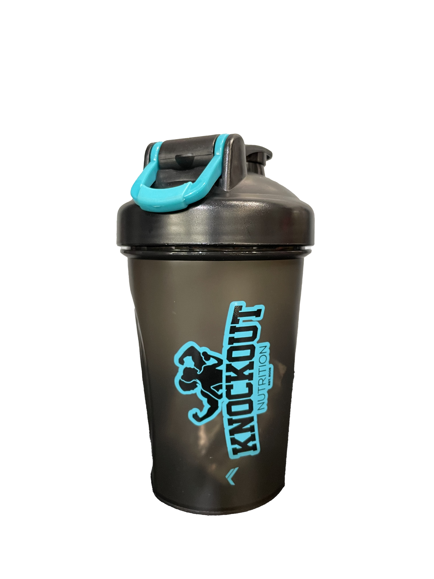 Knockout 400mL Shaker - Black/Teal