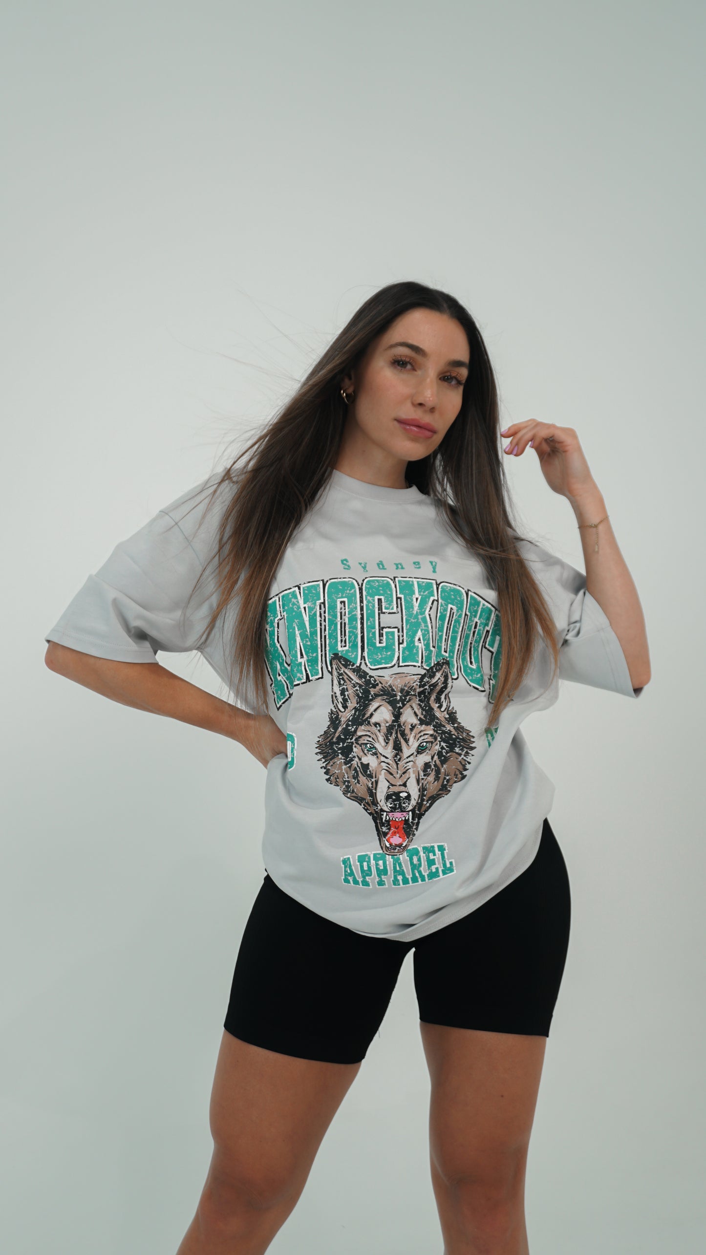 Vintage Wolf - Grey/Teal