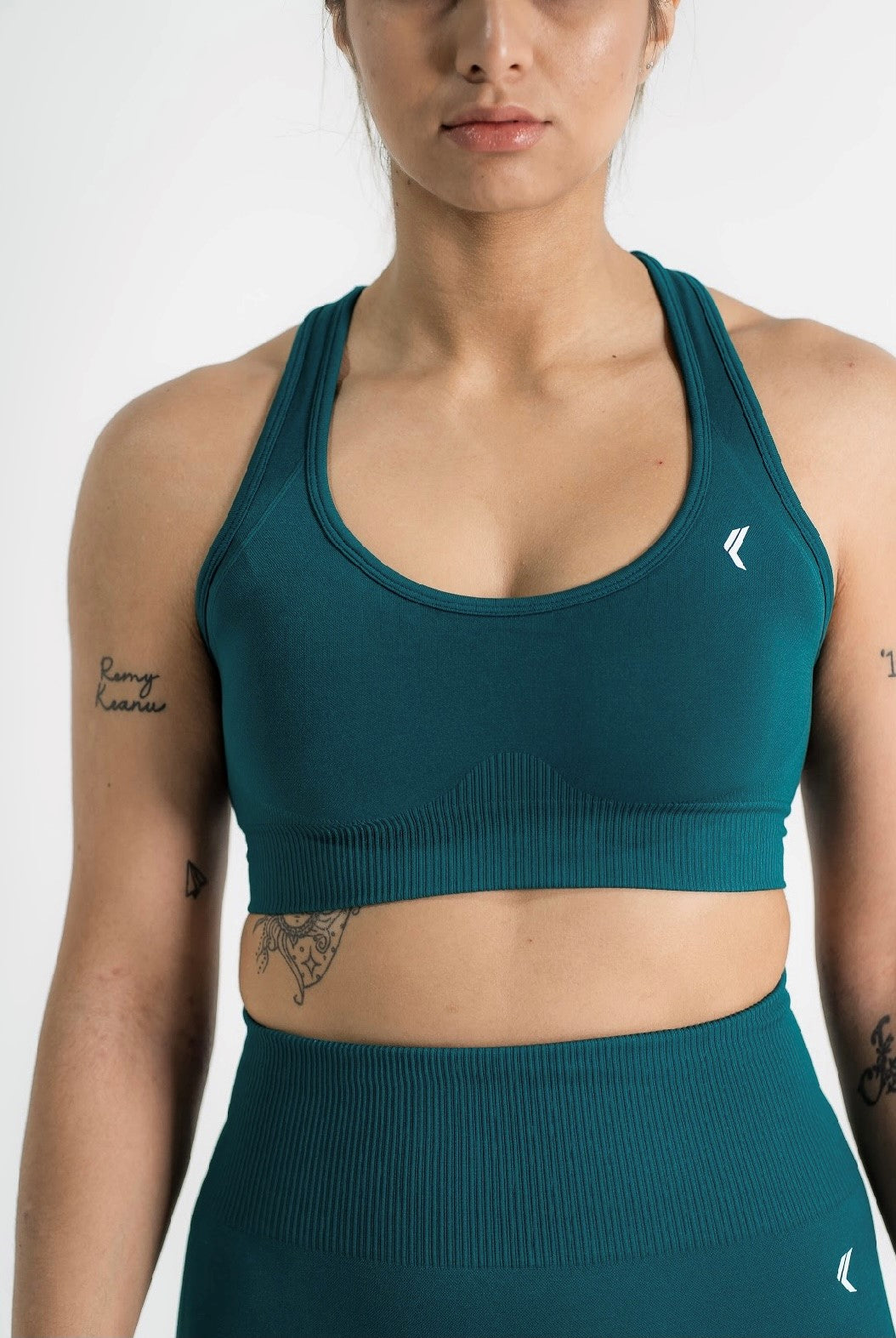 SEAMLESS 2.0 Racer crop TEAL