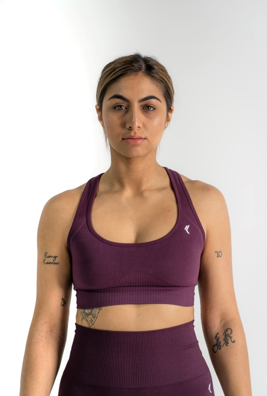 SEAMLESS 2.0 Racer crop PLUM