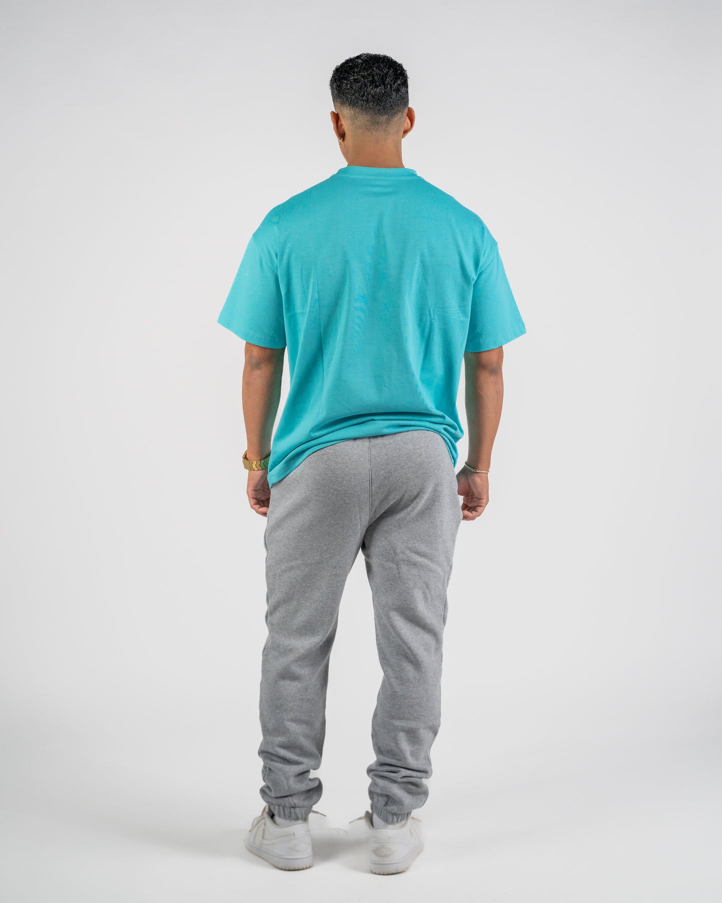 Oversize College Tee V2 - TEAL