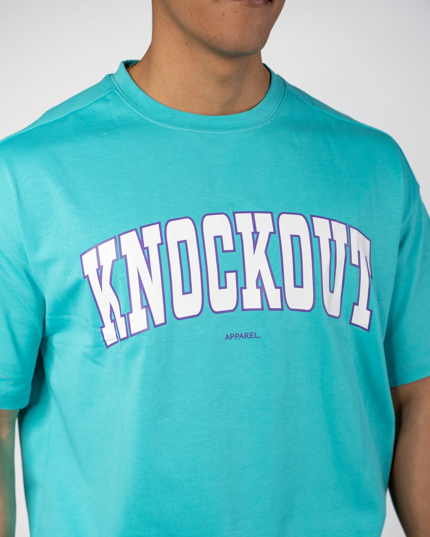 Oversize College Tee V2 - TEAL