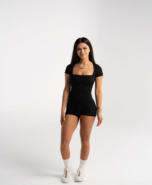 Scoop Neck Bodysuit - Black