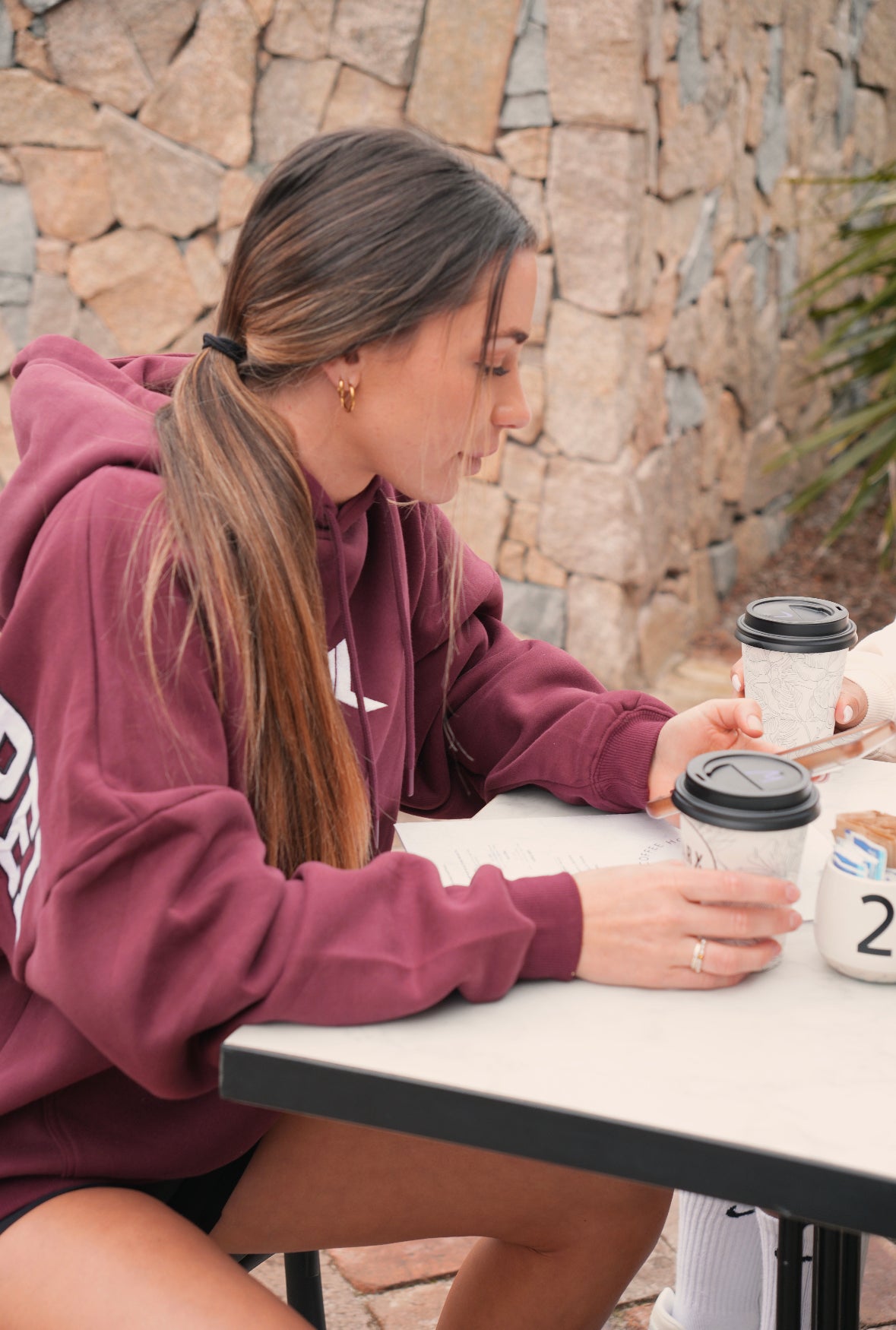 TRAINING DEPT. OVERSIZED HOODIE - MAROON