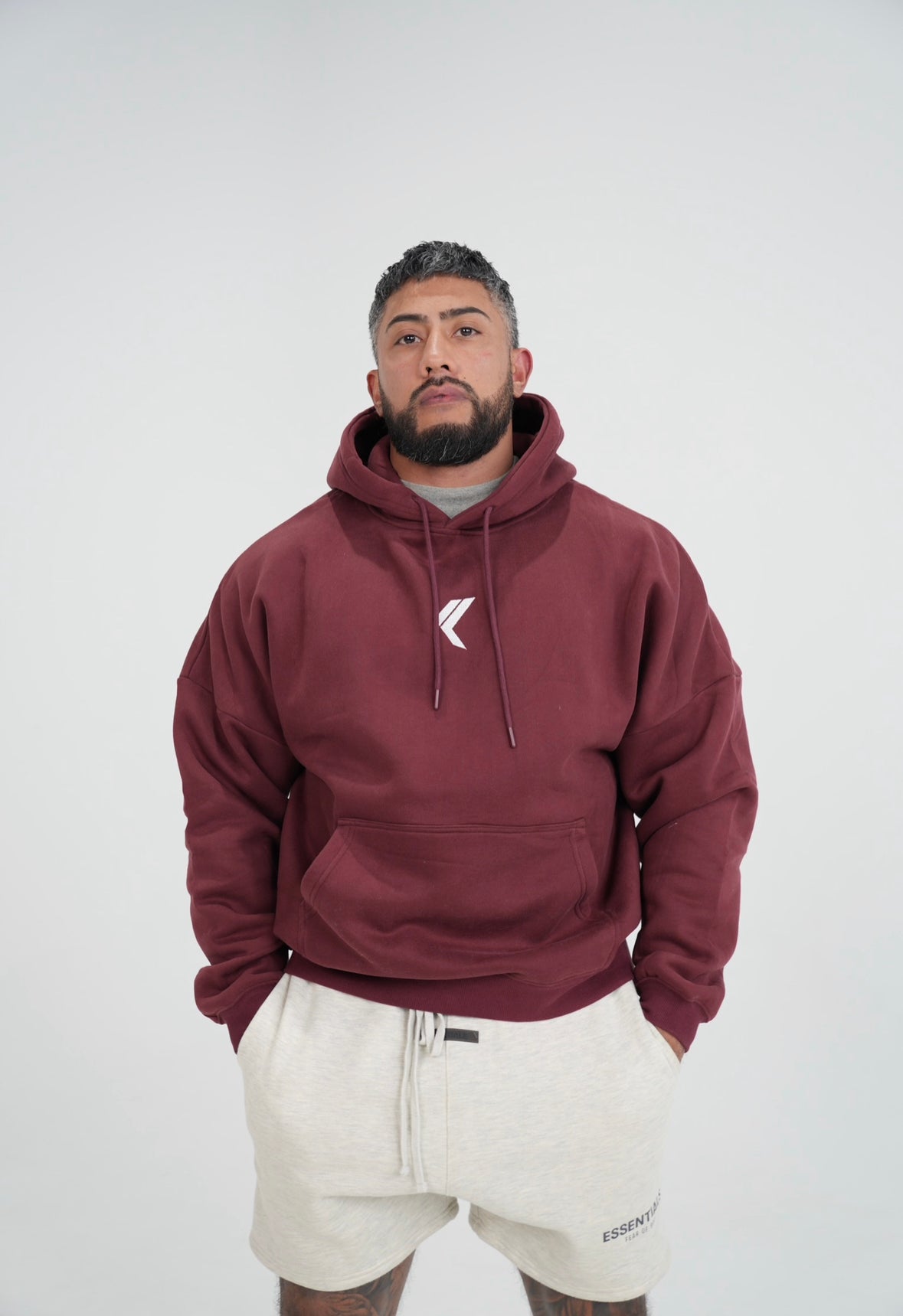 TRAINING DEPT. OVERSIZED HOODIE - MAROON