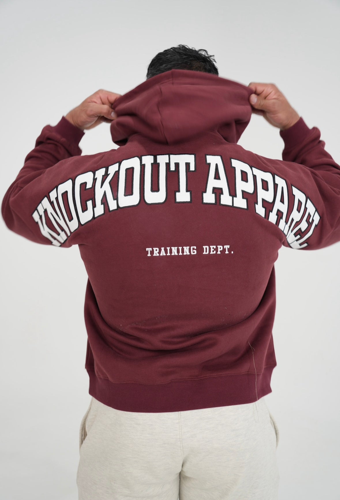 TRAINING DEPT. OVERSIZED HOODIE - MAROON