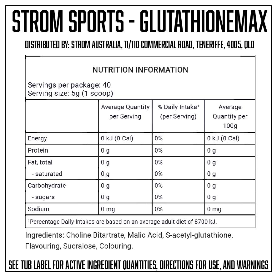 Strom- Glutathionine MAX