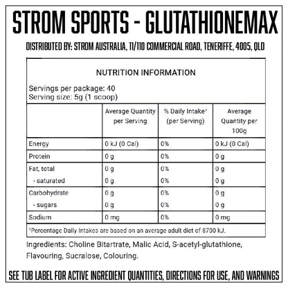 Strom- Glutathionine MAX