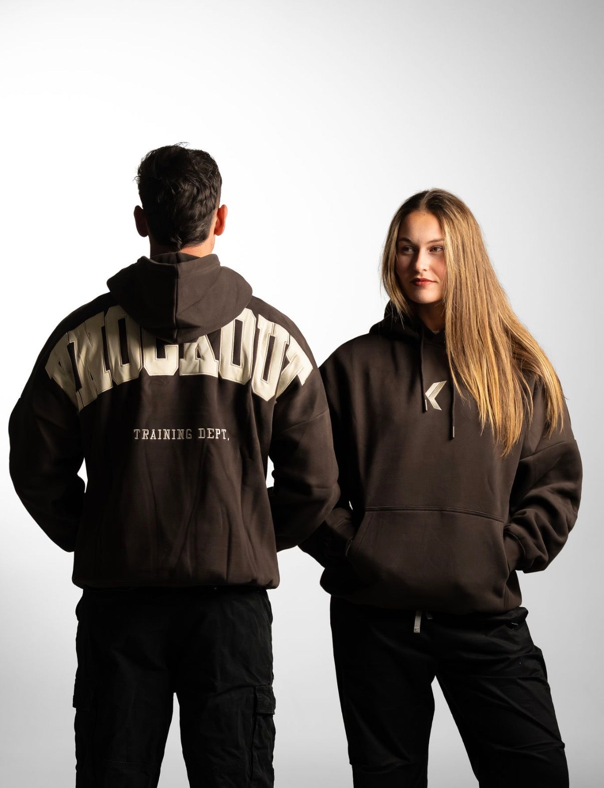 TRAINING DEPT. OVERSIZED HOODIE - BROWN