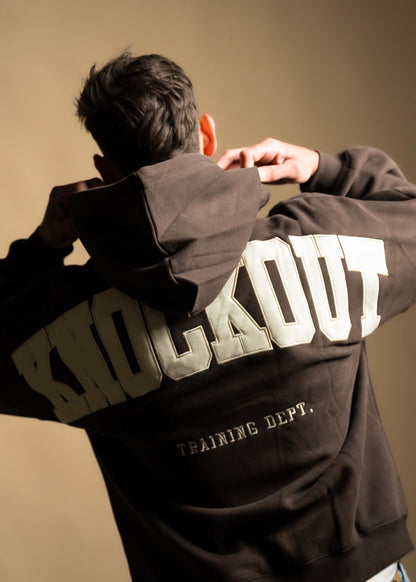 TRAINING DEPT. OVERSIZED HOODIE - BROWN