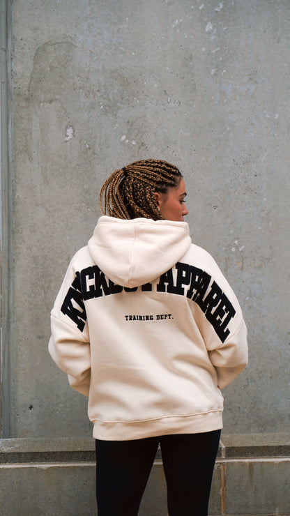 TRAINING DEPT. OVERSIZED HOODIE - CREAM