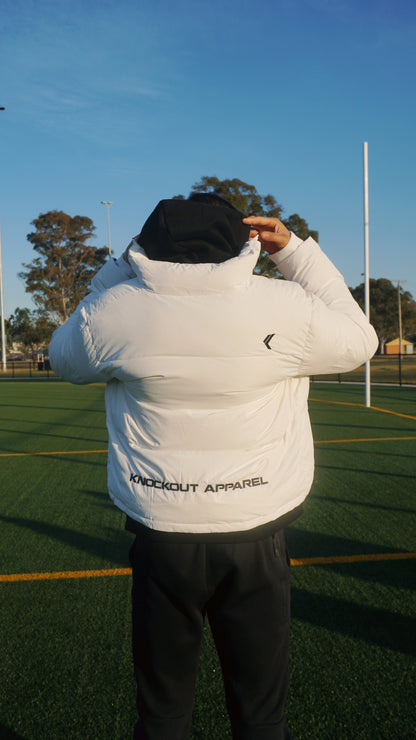 Mens Puffer Jacket - White