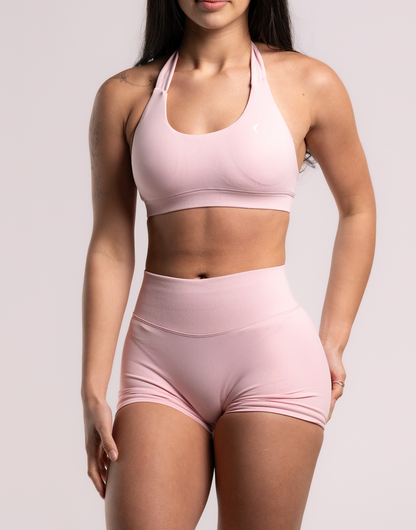 Sculpt Halter Bra - Baby Pink