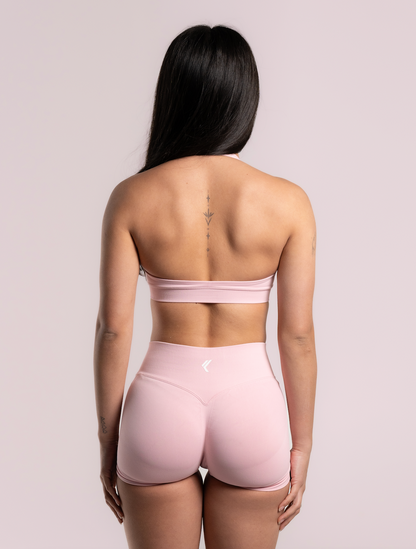 Sculpt Halter Bra - Baby Pink