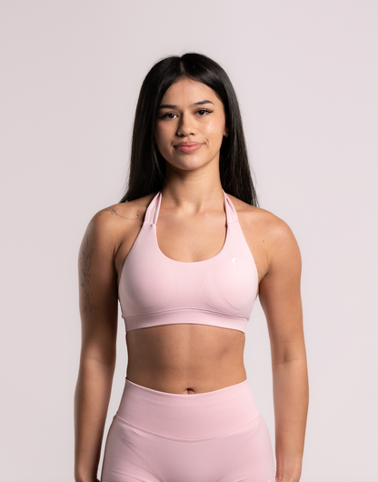 Sculpt Halter Bra - Baby Pink