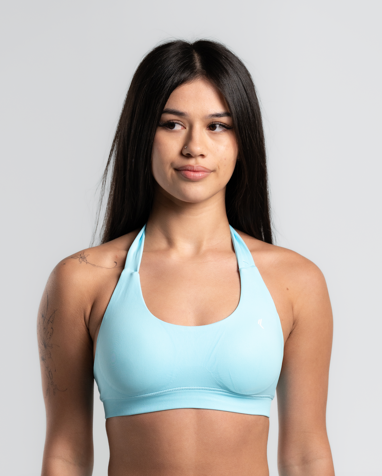 Sculpt Halter Bra - Tropical Blue
