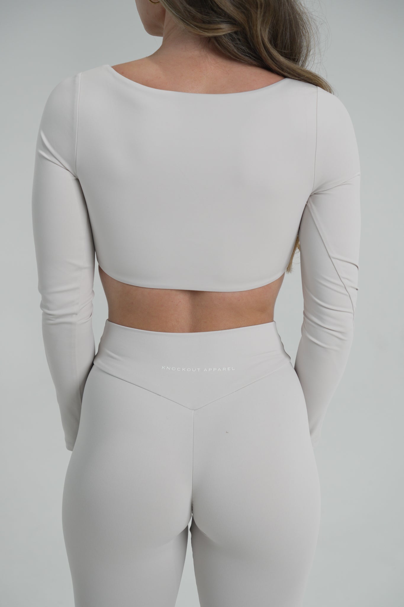 CLOUDED Long Sleeve Crop - Mist