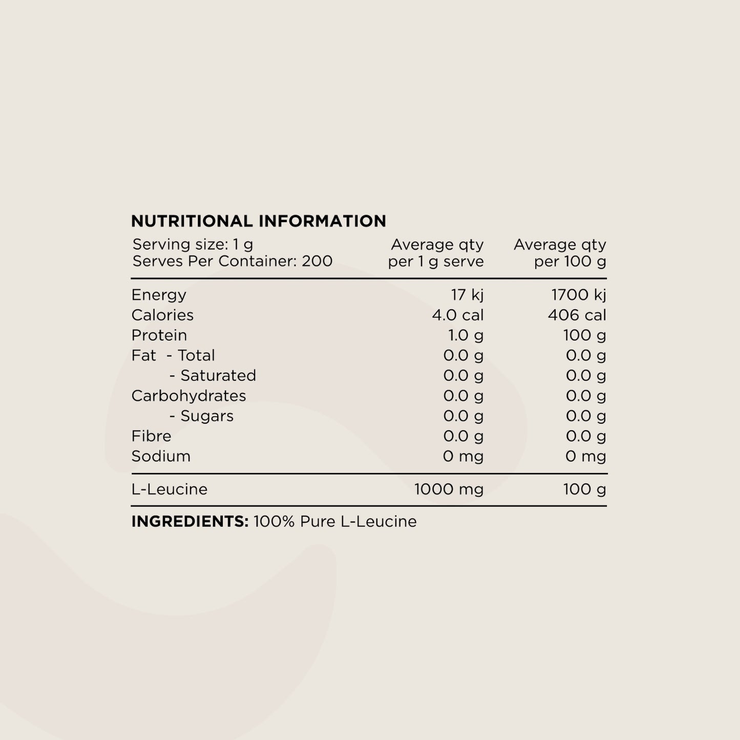 Switch Leucine