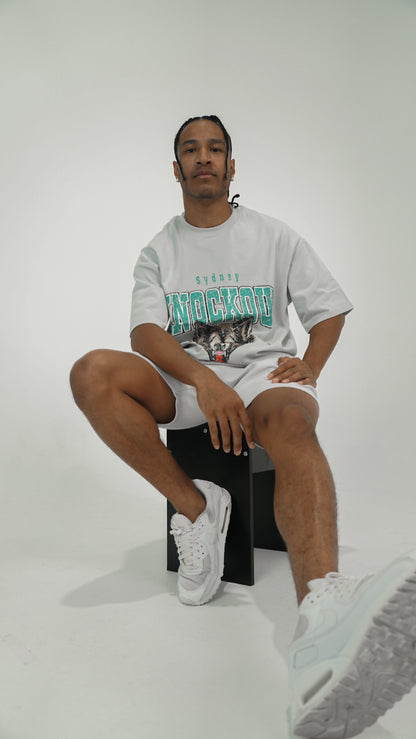 Vintage Wolf - Grey/Teal