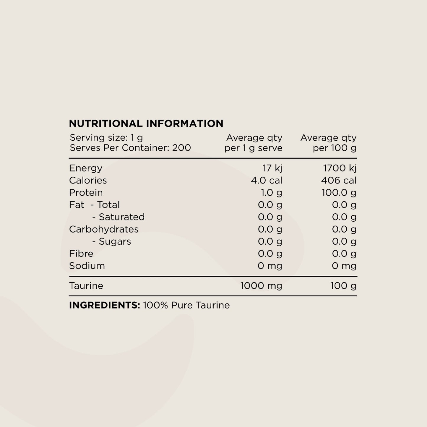 Switch Taurine